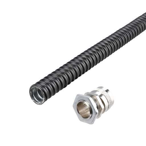 Atkore Koreflex 20mm PVC Galvanised Steel Flexible Conduit Pack (10m Reel and 10 Fixed Glands)