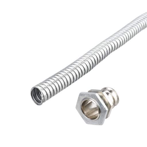 Atkore Koreflex 20mm Galvanised Steel Flexible Conduit Pack (10m Reel and 10 Glands)