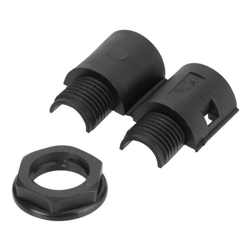Atkore Koreflex 16mm Hinged Flexible Conduit Gland With Locknut Black (Sold in 1's)