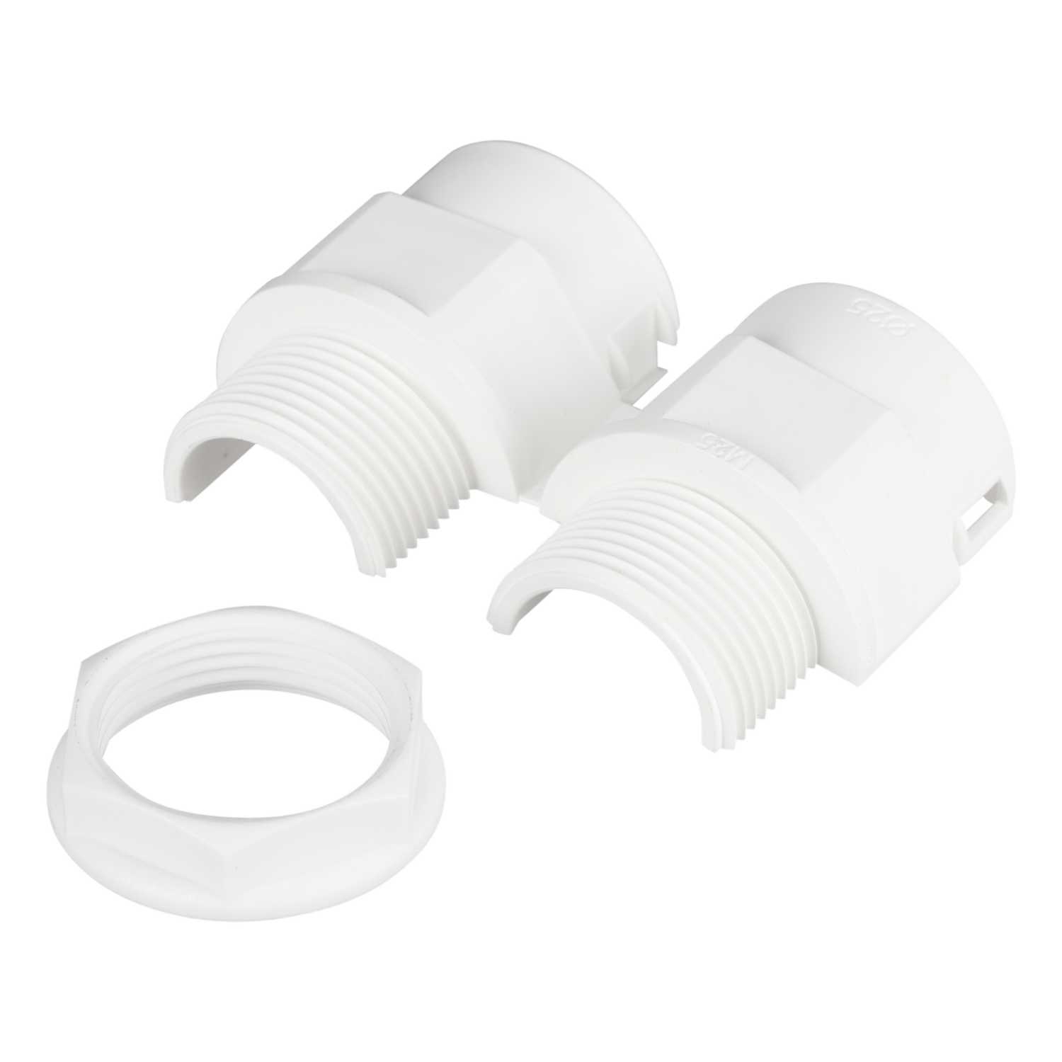Atkore Koreflex 25mm Hinged Flexible Conduit Gland With Locknut White