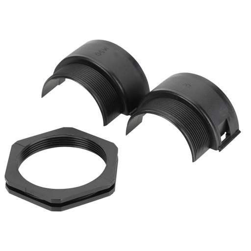 Atkore Koreflex 50mm Hinged Flexible Conduit Gland With Locknut Black (Sold in 1's)