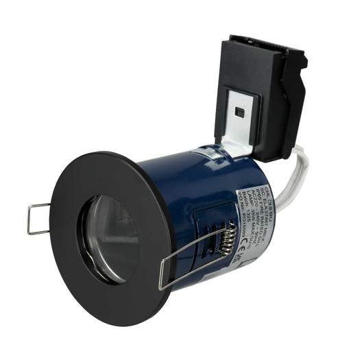 Forum Yate GU10 Fire Rated Downlight IP65 Matt Black