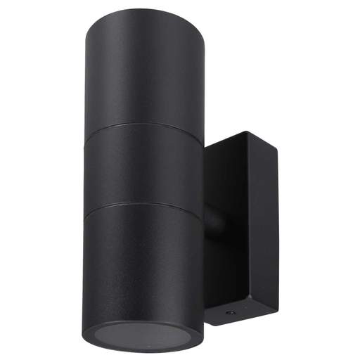 Forum Leto 2 GU10 Up / Down Wall Light Black IP65