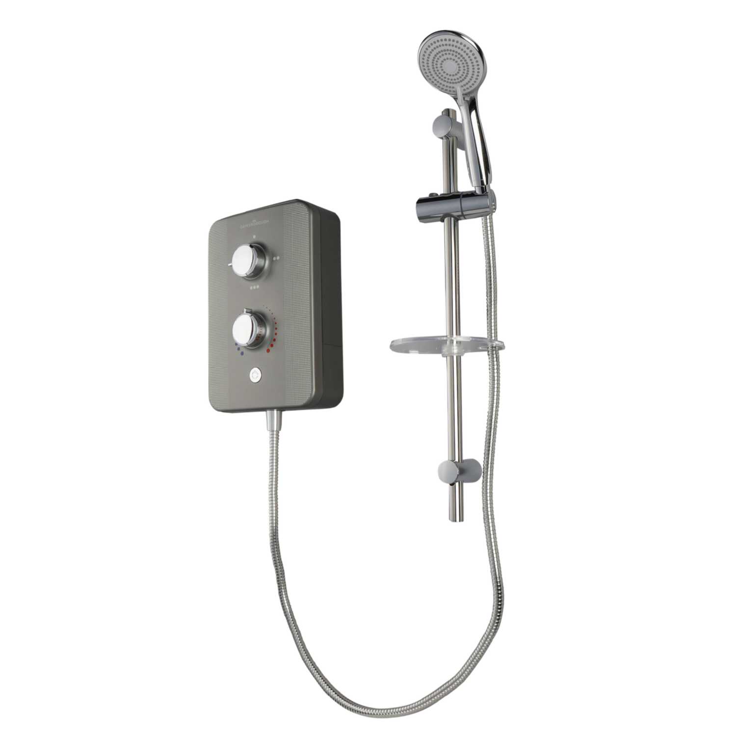 Gainsborough 9.5kW Slim Duo Shower Titanium (GSDTG95) CEF