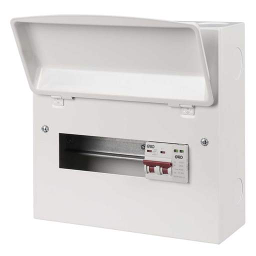 8p Incomer Garo 7 Way 100A Isolator Incomer Metal Clad Consumer Unit with Type 2 ...