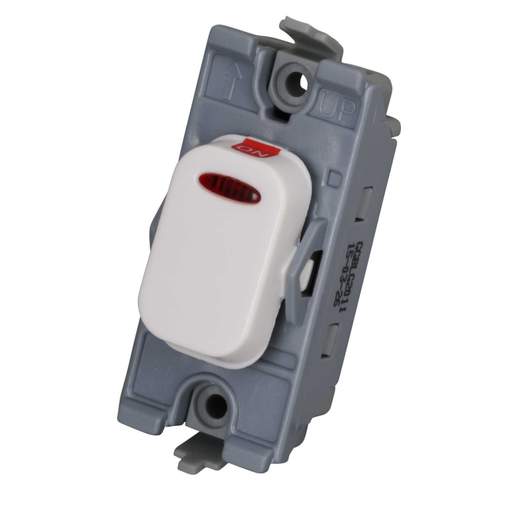 Schneider Lisse 20A Double Pole Grid Switch with Neon