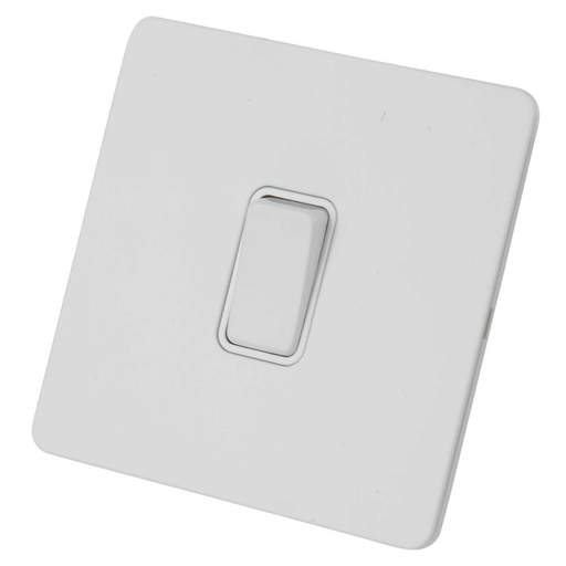 Schneider GET Ultimate 20A DP Screwless Switch White Insert Painted White