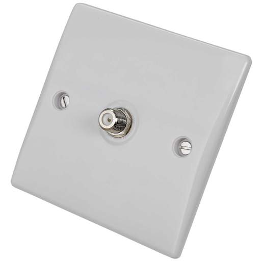 Schneider GET Ultimate 1 Gang Satellite Socket White