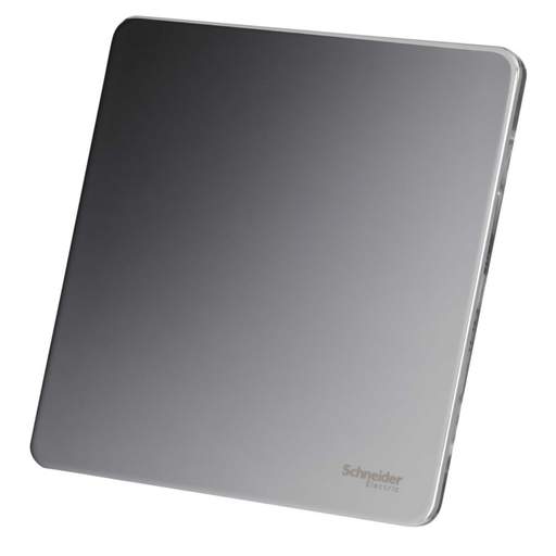 Schneider GET Ultimate 1 Gang Screwless Blank Plate Polished Chrome