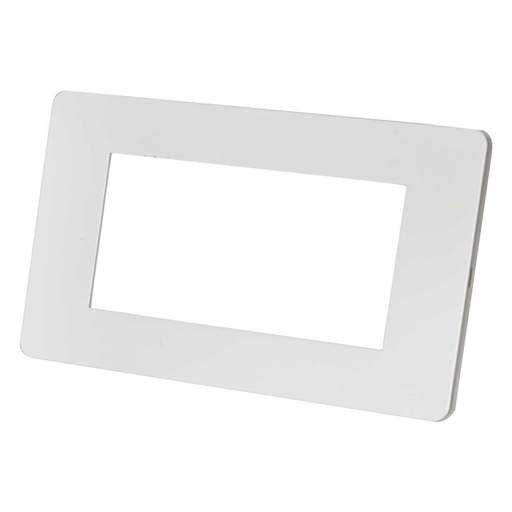 Schneider GET Ultimate 2 Gang 4 Module Screwless Face Plate Painted White