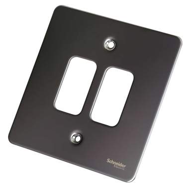 Fiche électrique Mâle 2 Pôles, Connexion Sur Le Côté, 6 A, Noir