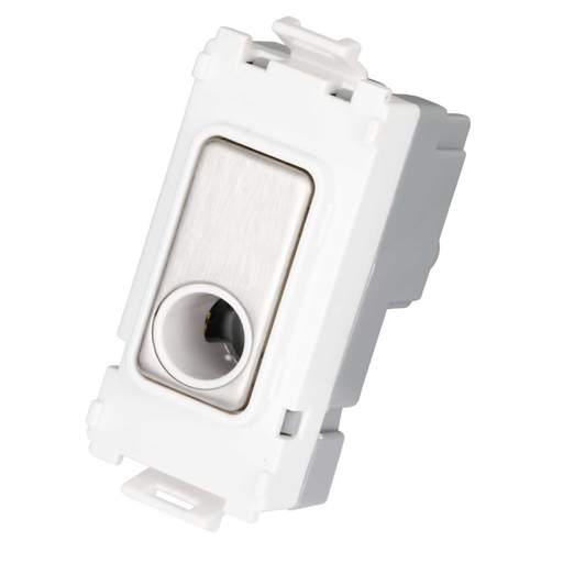 Schneider GET Ultimate Grid Flex Outlet Stainless Steel White Insert