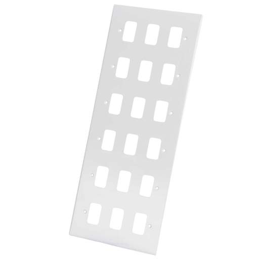 Schneider GET Ultimate 18 Gang Grid Face Plate White