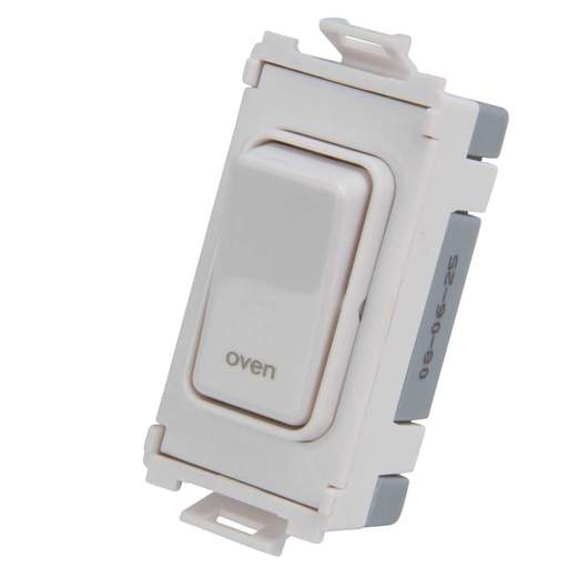 Schneider GET Ultimate 20A Double Pole Grid Switch marked Oven