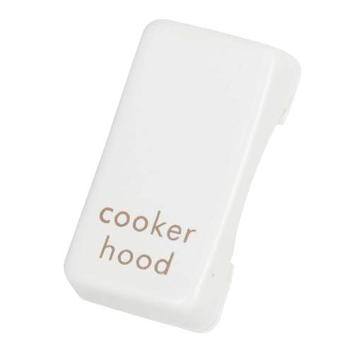 Schneider GET Ultimate Grid Switch Rocker Cap marked Cooker Hood Painted White (Pack of 6)