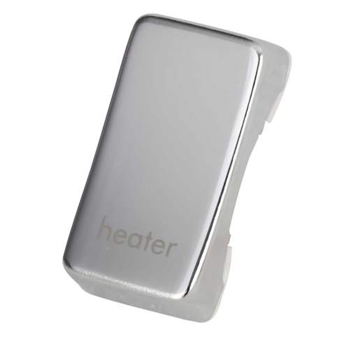 Schneider GET Ultimate Grid Switch Rocker Cap marked Heater Mirror Steel (Pack of 6)
