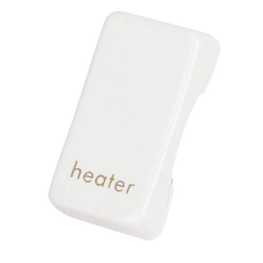 Schneider GET Ultimate Grid Switch Rocker Cap marked Heater Painted White (Pack of 6)