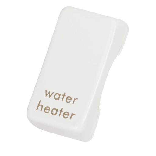 Schneider GET Ultimate Grid Switch Rocker Cap marked Water Heater Painted White (Pack of 6)