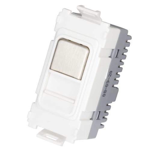 Schneider GET Ultimate Master Telephone Grid Outlet Stainless Steel White Insert