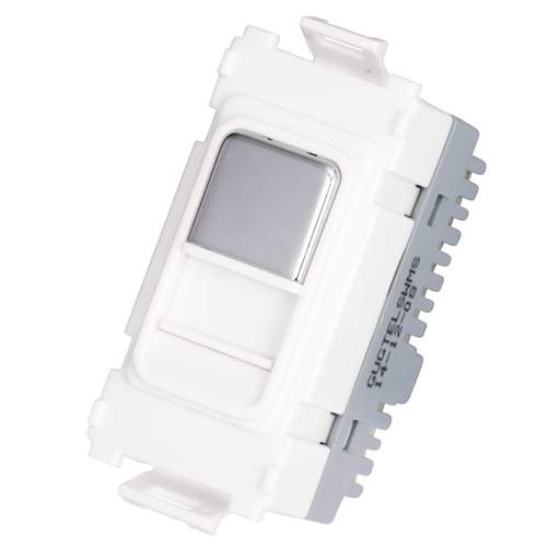 Schneider GET Ultimate Secondary Telephone Grid Outlet Mirror Steel White Insert
