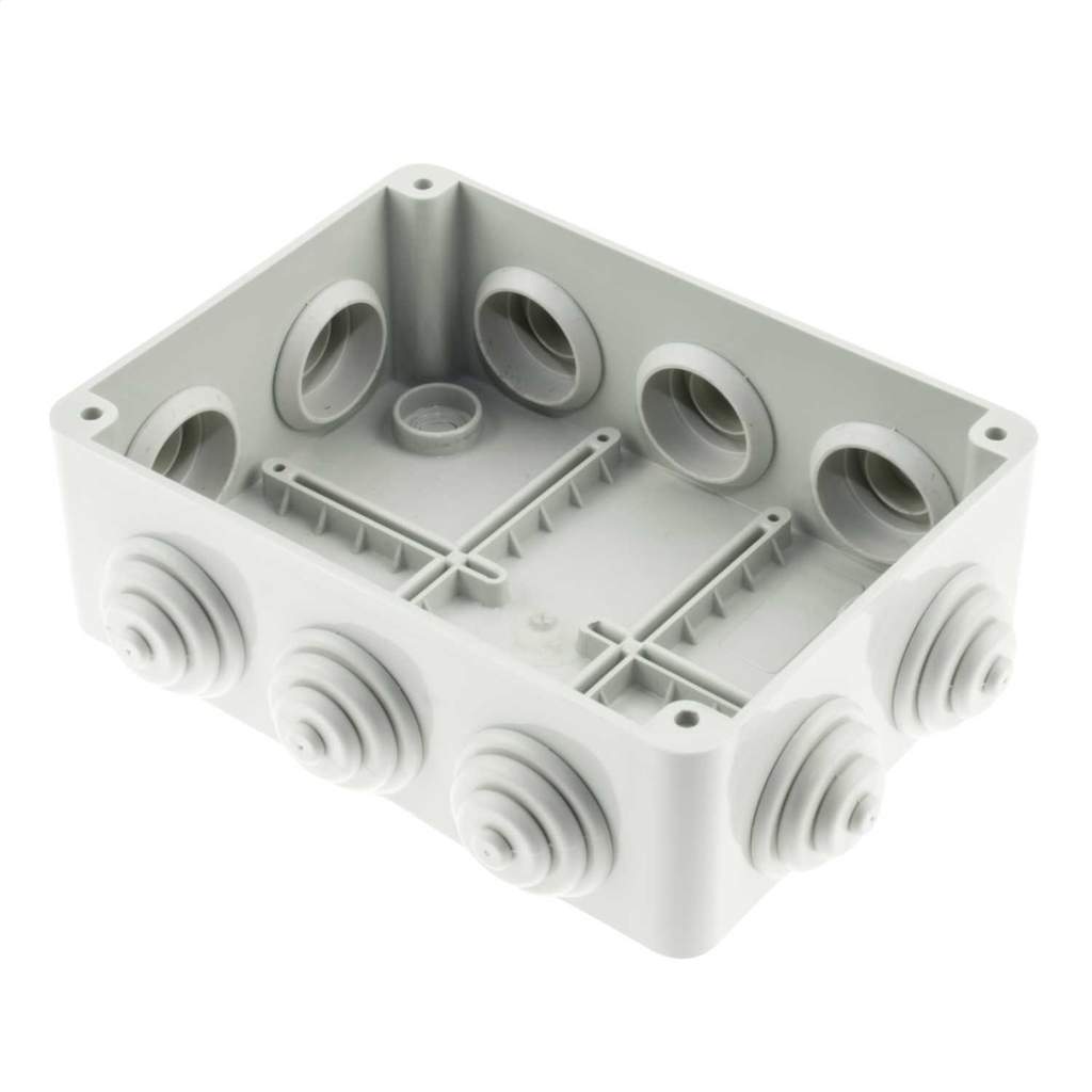 Gewiss 158mm x 118mm x 76mm PVC Adaptable Box Grey IP55