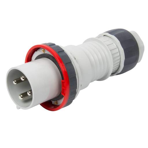 Gewiss 125A 3 Pin + Earth 415V Plug IP67