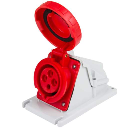 Gewiss 32A 3 Pin + Earth 415V Wall Mounted Socket IP67