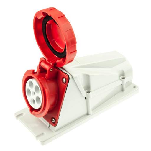 Gewiss 63A 3 Pin + Neutral + Earth 415V Wall Mounted Socket IP67