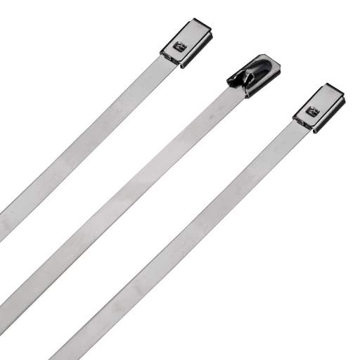 Norslo 200mm x 4.6mm Cable Ties Stainless Steel (Pack of 100)