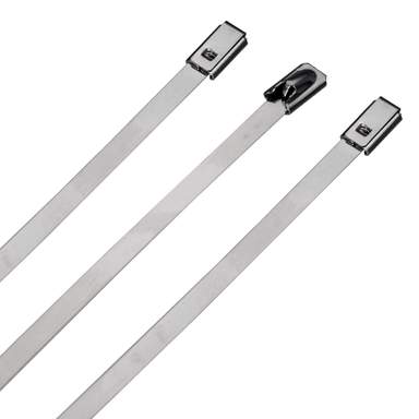 100 Stück Edelstahl-Kabelbinder 30 Cm – Rostfrei, Temperaturbeständig Bis 200°C, Max. 90 Kg Belastung