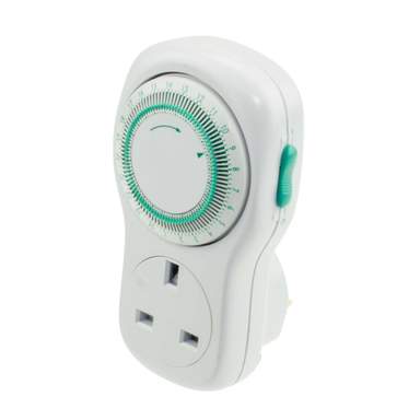 Greenbrook 24 Hour Mechanical Plug In Timer Adaptor (T73A-C) | CEF