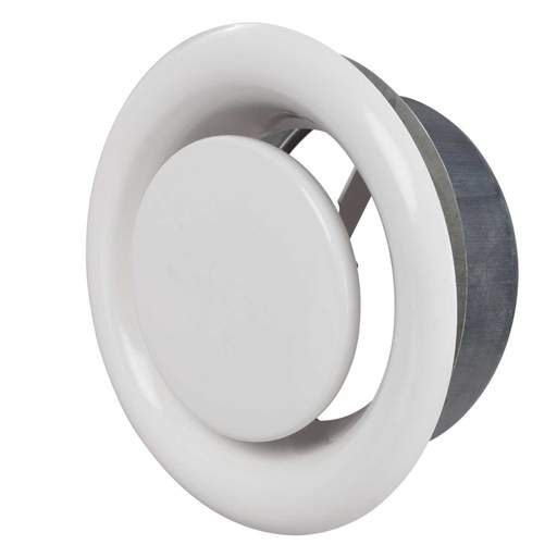 Greenwood Zehnder Round Metal Fire Rated Extract Ceiling Valve 125mm