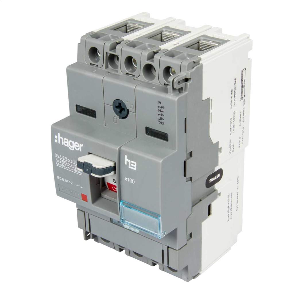 Interruttore Magnetotermico Hager U780 &ndash; RCD 80A 30mA 2 Poli (Usato In Buone Condizioni)