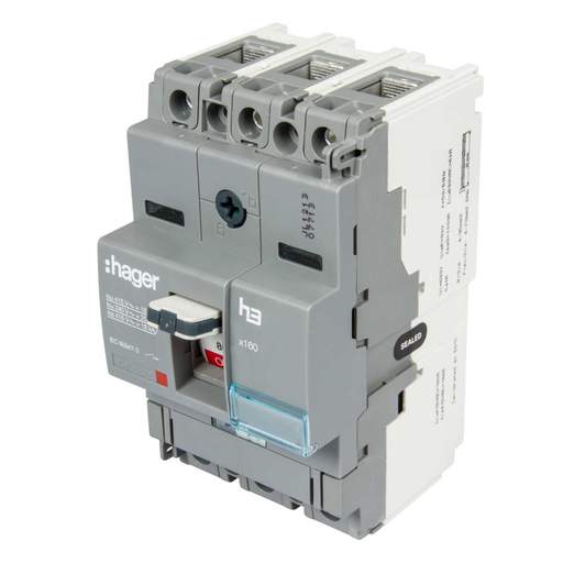 Hager 80A Triple Pole 18kA MCCB