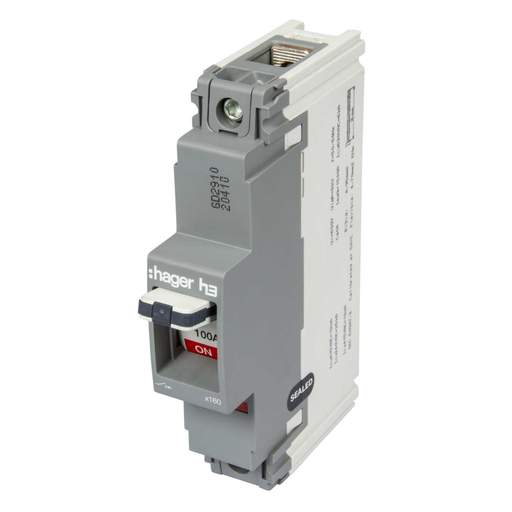 Hager 100A Single Pole 18kA MCCB