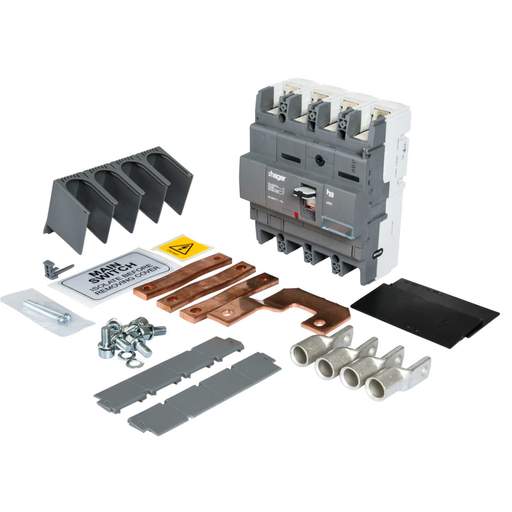 Hager 250A 4 Pole Isolator Incomer Kit