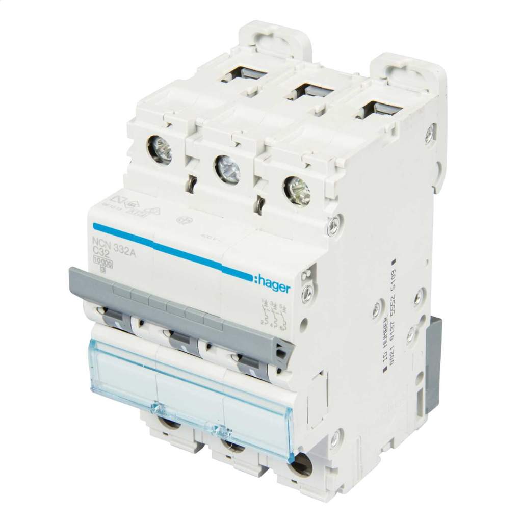 Disjoncteurs Triphasé 3 Pôles C32A Merlin Gerin + 2 Pôles C32N - Occasion, Opérationnels