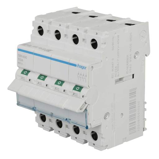 Hager 100A Four Pole Switch Disconnector Isolator