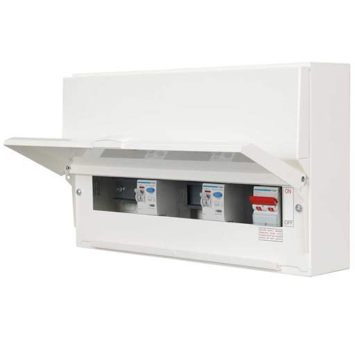 Hager 12 Way Dual 100A RCD High Integrity Metal Clad Consumer Unit