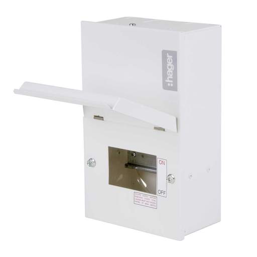 Hager 4 Module Metal Clad Enclosure