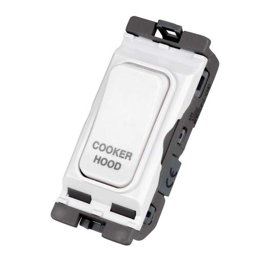 Hager Sollysta 20A Double Pole Grid Switch marked Cooker Hood (WMGSDP2 ...