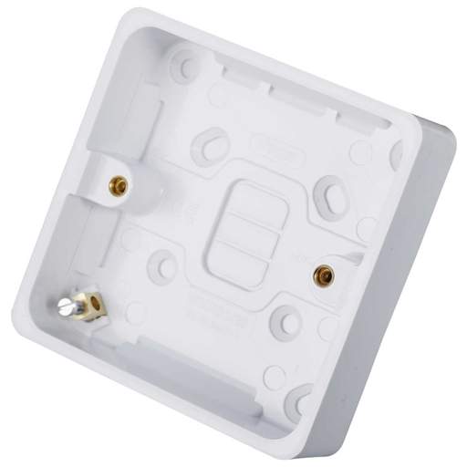 Hager Sollysta 1 Gang 20mm Pattress Back Box White