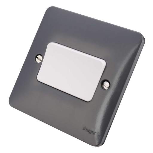 Hager Sollysta 10A 1 Gang 2 Way Switch Part M Wide Rocker Grey