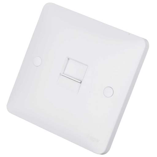 Hager Sollysta 1 Gang RJ45 Data Socket White