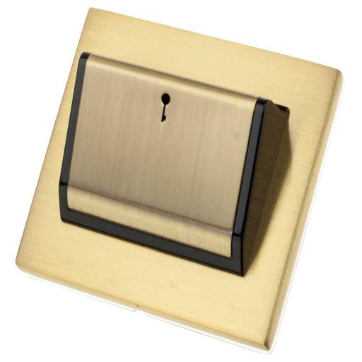 Hamilton Hartland Hotel Key Card Switch Black Insert Satin Brass ...