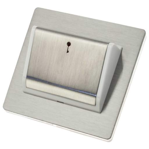 Hamilton Hotel Key Card Switch Stainless Steel with White Insert