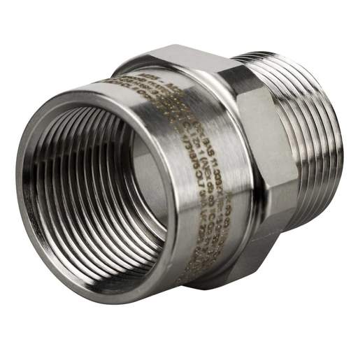Hawke M25 Male x M25 Female EXD / EXE Nickel Plated Brass Adaptor (Sold in 1's)