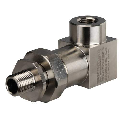 Hawke M16(M) x M16(F) EXD/EXE Plated Brass Swivel 90° Elbow and