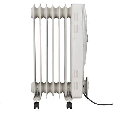 Heatstore 1.5kW Oil Filled Column Radiator with Timer White (HSOFR1500TX) |  CEF