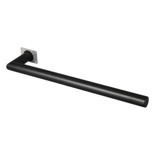 ThermoSphere 25W 12V 500mm Round Single Mounted Heated Towel Bar Matt Black